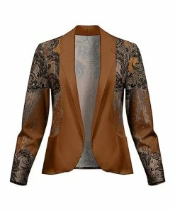 Lily | Brown & Black Floral Blazer - Women