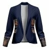 Lily | Navy & Orange Boho Medallion Blazer - Women