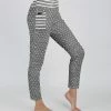 Lily | Gray & White Pin Dot Pocket Leggings - Women