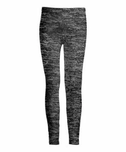 Lily | Gray & Black Marled Leggings - Plus