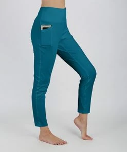 Lily | Dark Teal Pocket Leggings - Women