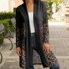 Lily | Black & Brown Leopard Open Cardigan - Plus