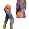 Lily | Yellow & Blue Tie-Dye Open-Back Hoodie & Pocket Leggings - Women & Plus