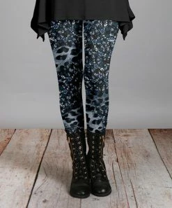 Lily | Teal Leopard Leggings - Women