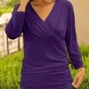 Lily | Purple Surplice Tunic - Women