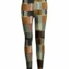 Lily | Rust & Gray Abstract Leggings - Plus