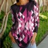 Lily | Pink & Gray Geometric Long-Sleeve Tunic - Women