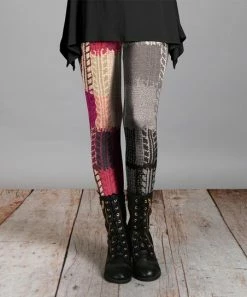 Lily | Gray & Pink Abstract Leggings - Women & Plus