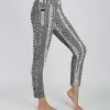 Lily | Gray & Silver Abstract Pocket Leggings - Plus