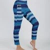 Lily | Navy & Blue Stripe Pocket Leggings - Women