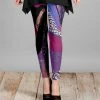 Lily | Purple & Mauve Abstract Leggings - Plus
