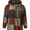 Lily | Brown & Gray Patchwork Contrast Pocket Hoodie - Women & Plus