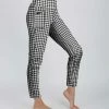 Lily | Black & White Houndstooth Pocket Leggings - Women & Plus