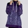 Lily | Purple & Lavender Foliage Funnel-Collar Pullover - Plus