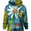 Lily | Teal & Olive Daisy Pocket Hoodie - Women & Plus