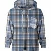 Lily | Blue & Gray Plaid Pocket Hoodie - Women & Plus