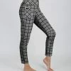 Lily | Gray & Black Plaid Pocket Leggings - Plus
