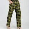 Lily | Black & Green Plaid Pocket High-Waist Wide-Leg Pants - Women & Plus