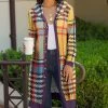 Lily | Yellow & Purple Plaid Duster - Plus