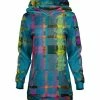 Lily | Teal & Purple Plaid Kangaroo Pocket Hoodie - Women & Plus