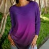 Lily | Purple & Pink Ombré Tunic - Women & Plus