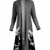 Lily | Gray & Black Floral Duster - Women & Plus