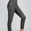 Lily | Gray & Black Leopard Pocket Leggings - Women