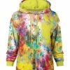 Lily | Yellow & Blue Tie-Dye Chest Pocket Hoodie - Women & Plus