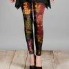 Lily | Red & Yellow Geometric Leggings - Women