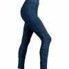 Lily | Navy Blue Ruched High-Waist Leggings - Women