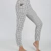 Lily | Black & White Grid Pocket Leggings - Women & Plus