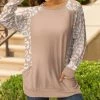 Lily | Pink & White Leopard Contrast Dolman-Sleeve Pocket Tunic - Women & Plus