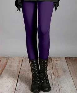 Lily | Purple Full-Length Leggings - Plus