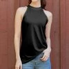 Lily | Black High-Neck Sleeveless Tunic - Women & Plus