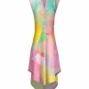 Lily | Pink & Yellow Abstract Hi-Low Maxi Dress - Women & Plus