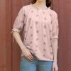 Lily | Light Pink Floral Ruffle-Trim Tie-Accent Tunic - Women & Plus