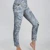 Lily | Light Blue Paisley Pocket Leggings - Women & Plus