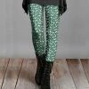 Lily | Green & White Ditsy Leggings - Women & Plus
