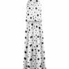 Lily | White & Black Star Blouson Halter Maxi Dress - Women & Plus