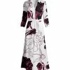 Lily | White & Fuchsia Floral Tie-Waist Maxi Dress - Women & Plus