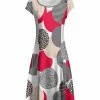 Lily | White & Red Leopard Cap Sleeve A-Line Dress - Women & Plus