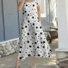 Lily | White & Black Star Handkerchief Maxi Dress - Women & Plus