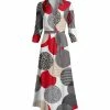 Lily | Gray & Red Leopard Tie-Waist Maxi Dress - Women & Plus