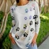 Lily | White & Black Paw Print Geometric Tunic - Women & Plus