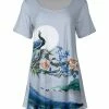 Lily | Blue Peacock Scoop-Neck Tunic - Women & Plus