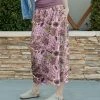 Lily | Pink & Cream Floral High-Waist Maxi Skirt - Women & Plus