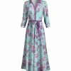 Lily | Mint & Purple Tie-Waist Maxi Dress - Women & Plus