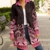 Lily | Pink & Brown Paisley Longline Shacket - Women & Plus