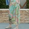 Lily | Pink & Green Paisley High-Waist Maxi Skirt - Women & Plus