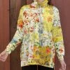 Lily | Yellow & White Floral Drawstring Cowl Neck Pullover - Women & Plus